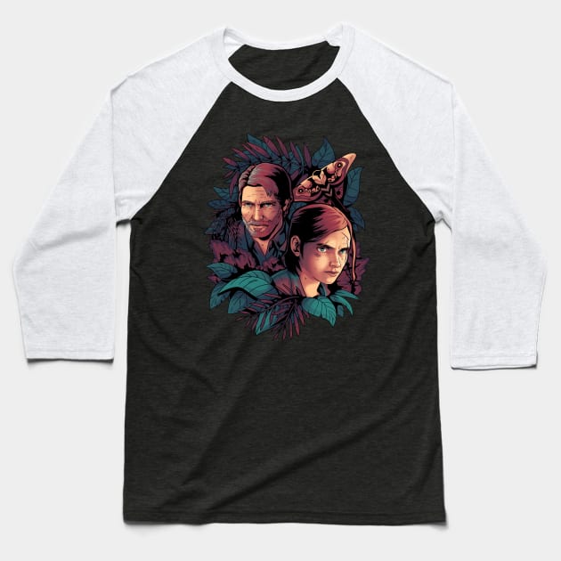 Lose Myself - Ellie and Joel - The Last of Us Part II Baseball T-Shirt by Geekydog